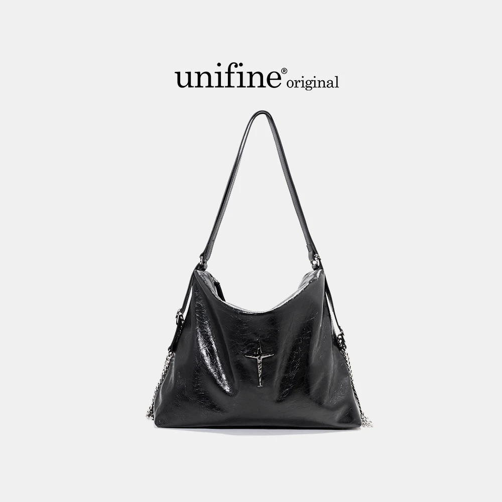 unifine新款原创头层牛皮大容量包包女时尚双肩包