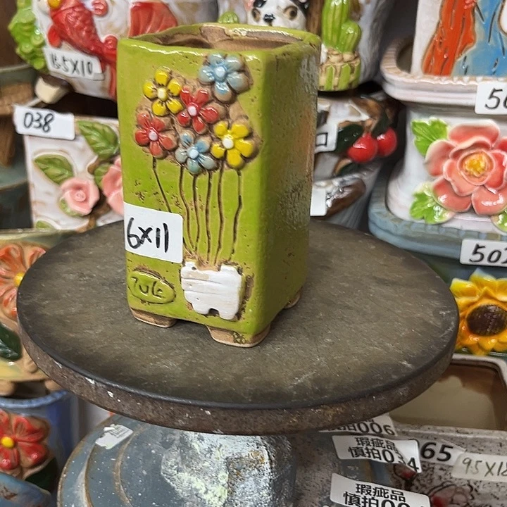 粗陶材质多肉花盆