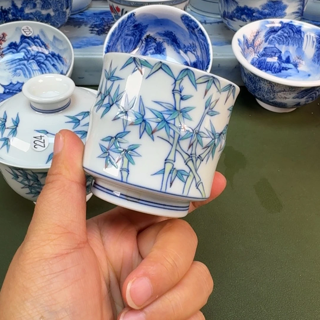 陶景德镇纯手绘茶具圆圆230