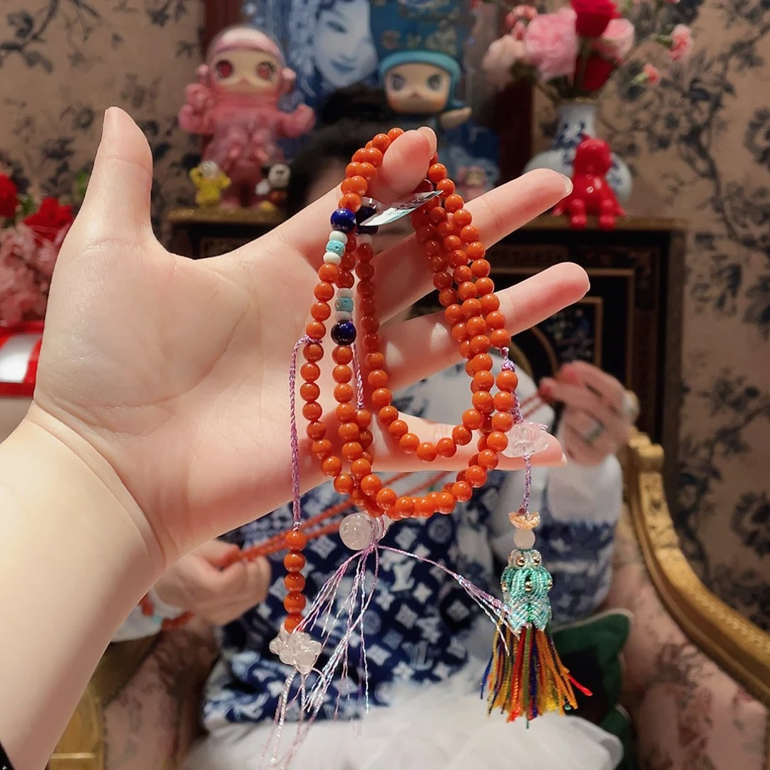 南红玛瑙颈饰未镶嵌