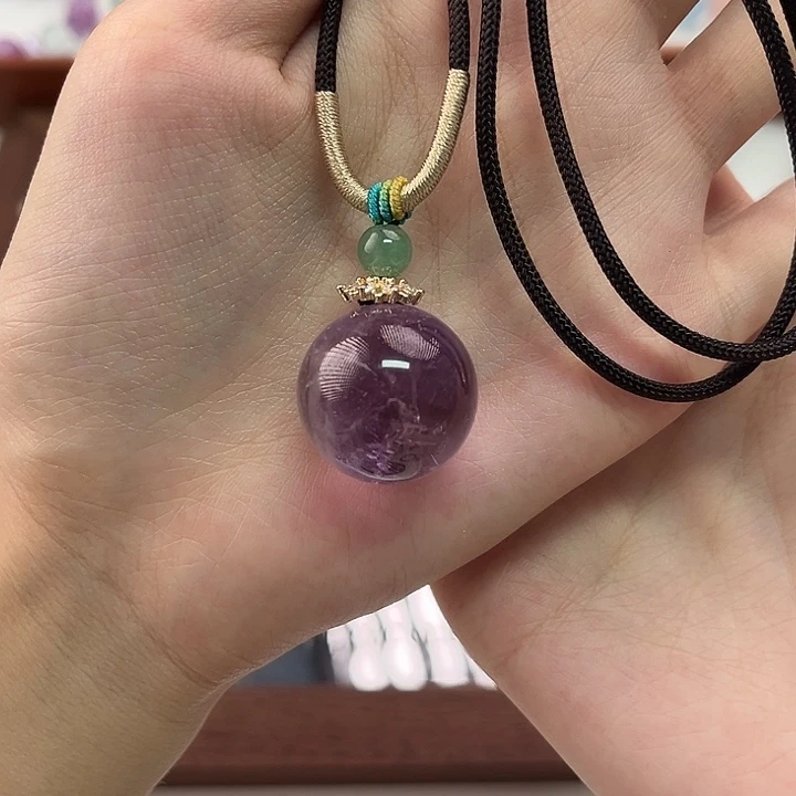 未镶嵌水晶手链紫水晶吊坠