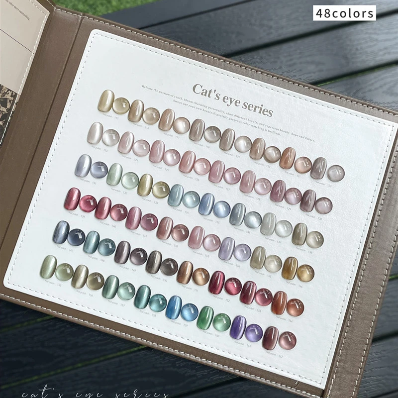箔岩54色甲油胶2025年新款茜里猫眼拓客胶美甲店专用指甲油胶套装