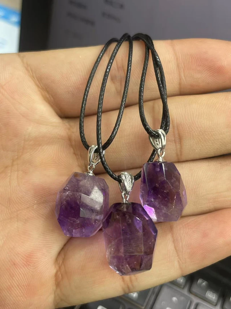 紫超七S925银镶嵌吊坠/多样性发一件