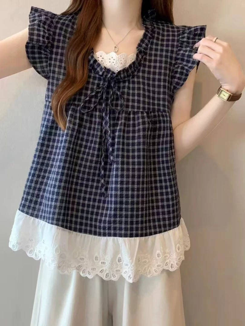 （莹莹家）2025夏季新款百搭上衣