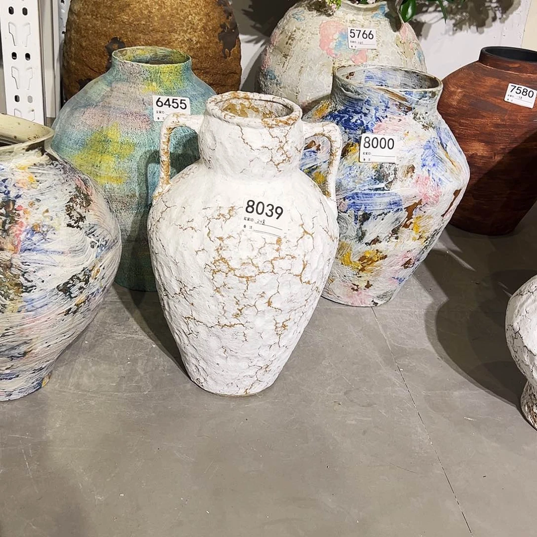 瓶i*8039高37口9陶瓷花瓶无孔