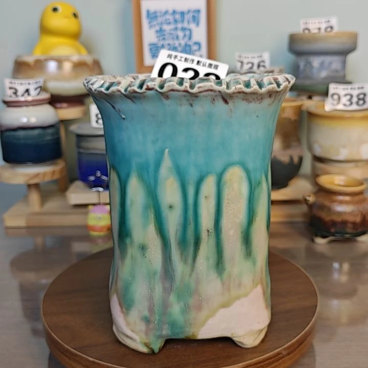 小*里景德镇手工陶瓷盆 口11