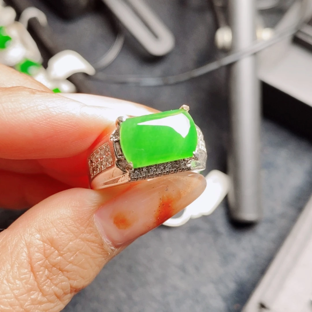 未镶嵌戒指翡翠天然翡翠正品