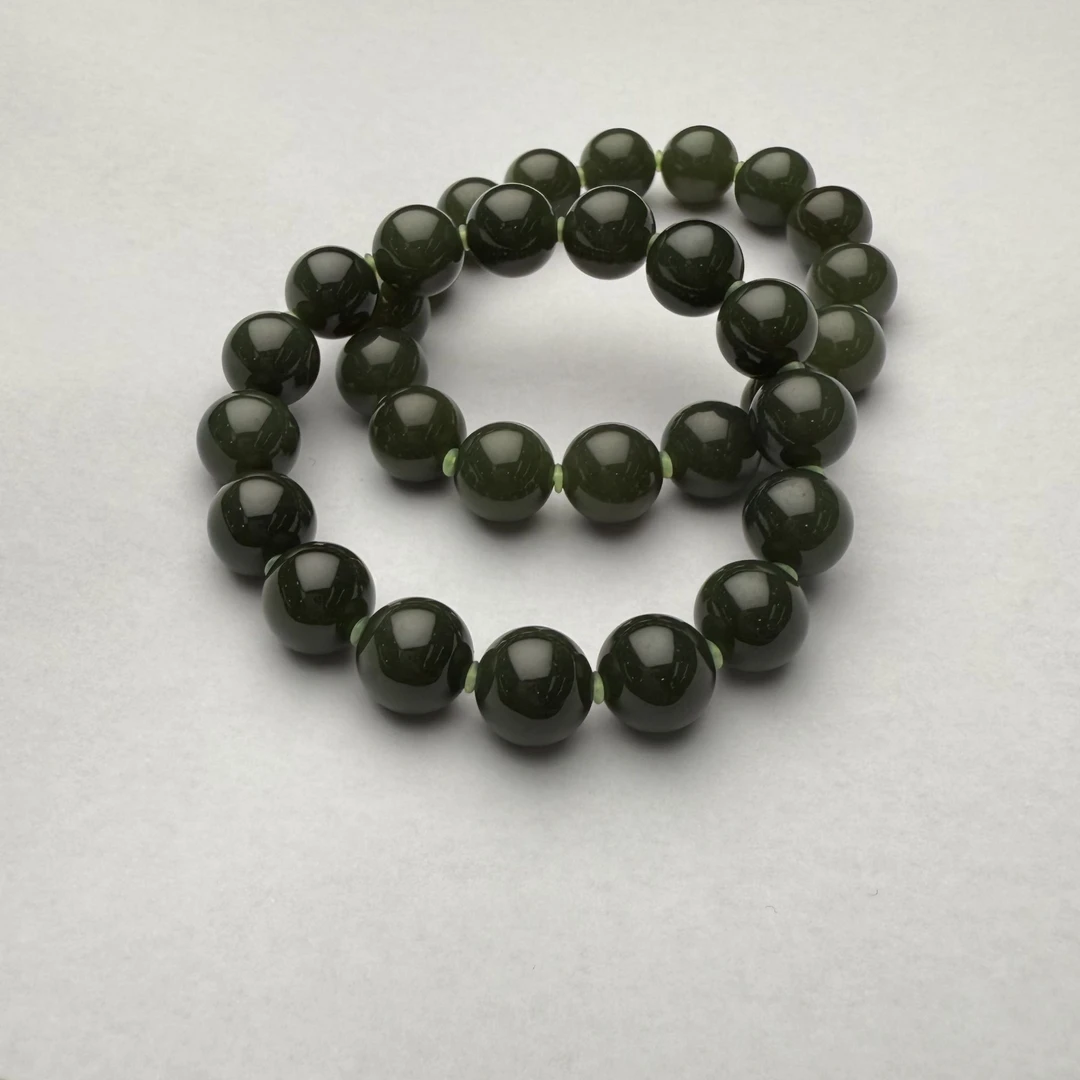 【小魏总珠宝】和田玉圆珠单珠手串（11mm+）【多样性发一】