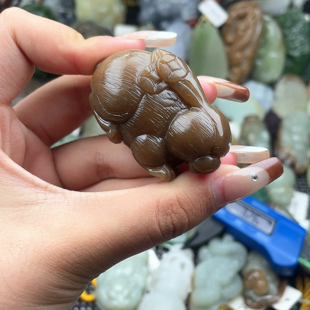 和田玉未镶嵌挂件