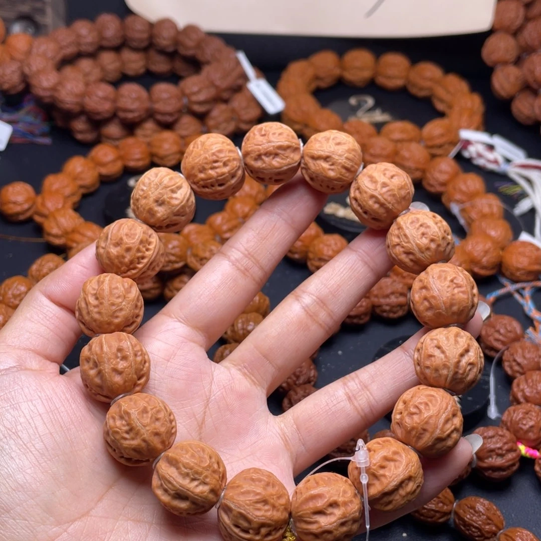 文玩核桃手串李*斌陨石纹111