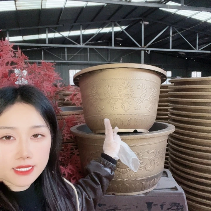 圆形70花盆2个有孔