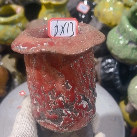 粗陶花盆手工花盆制作