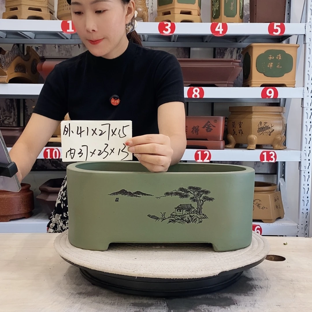 紫砂花盆紫砂花盆