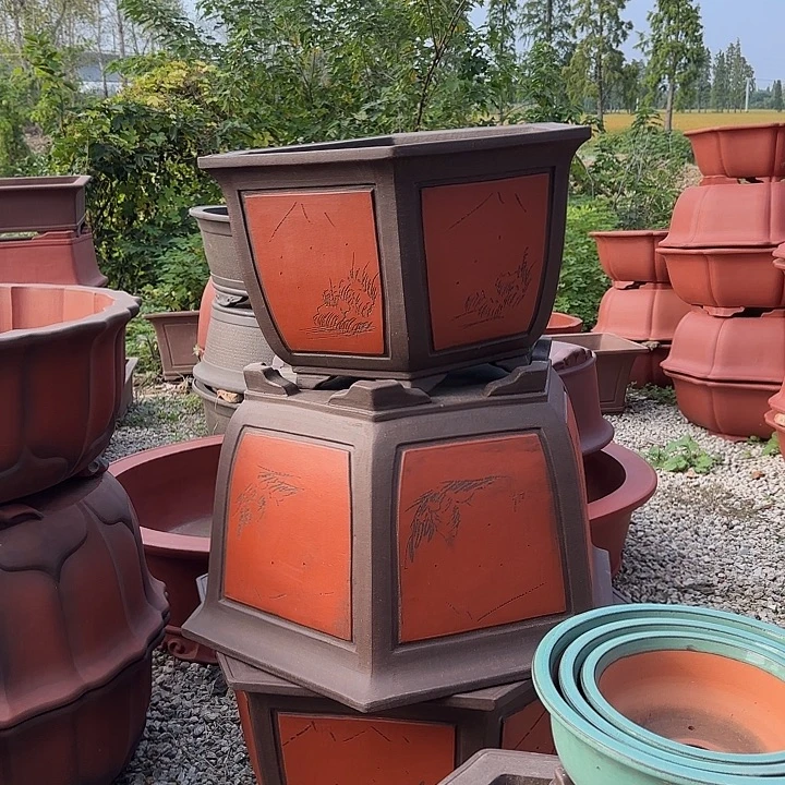 搁***柔宜兴丁山紫砂花盆