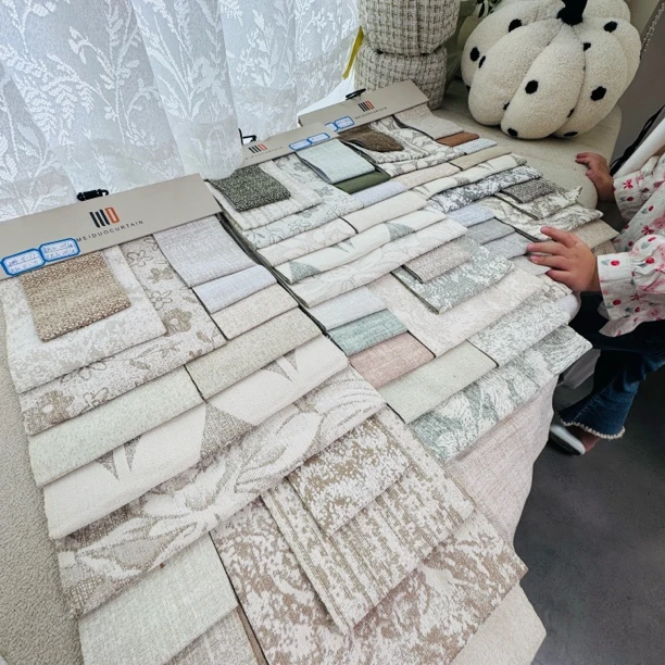 美朵纺织-预存发3个吊卡出货直抵窗帘门店合作