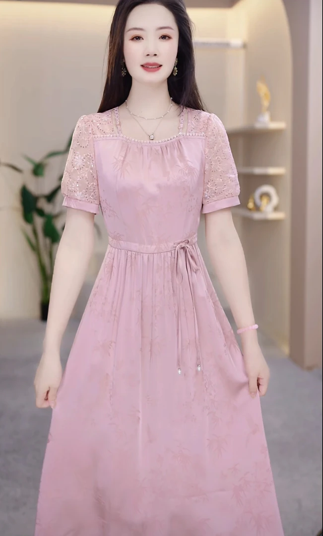 【玥欣服饰】KK820 # 2025 夏季 新款 减龄 气质 优雅 连衣裙
