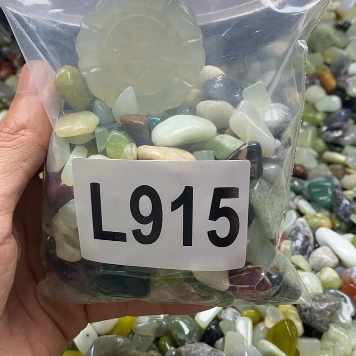 蛇纹石玉鱼缸石未镶嵌