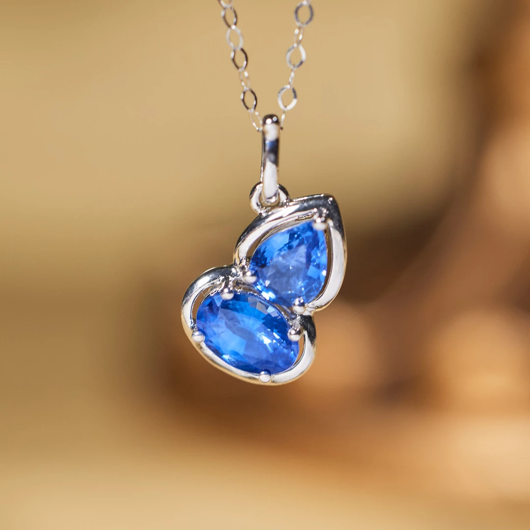 【歪歪】*蓝宝石项链*18K镶嵌U9546