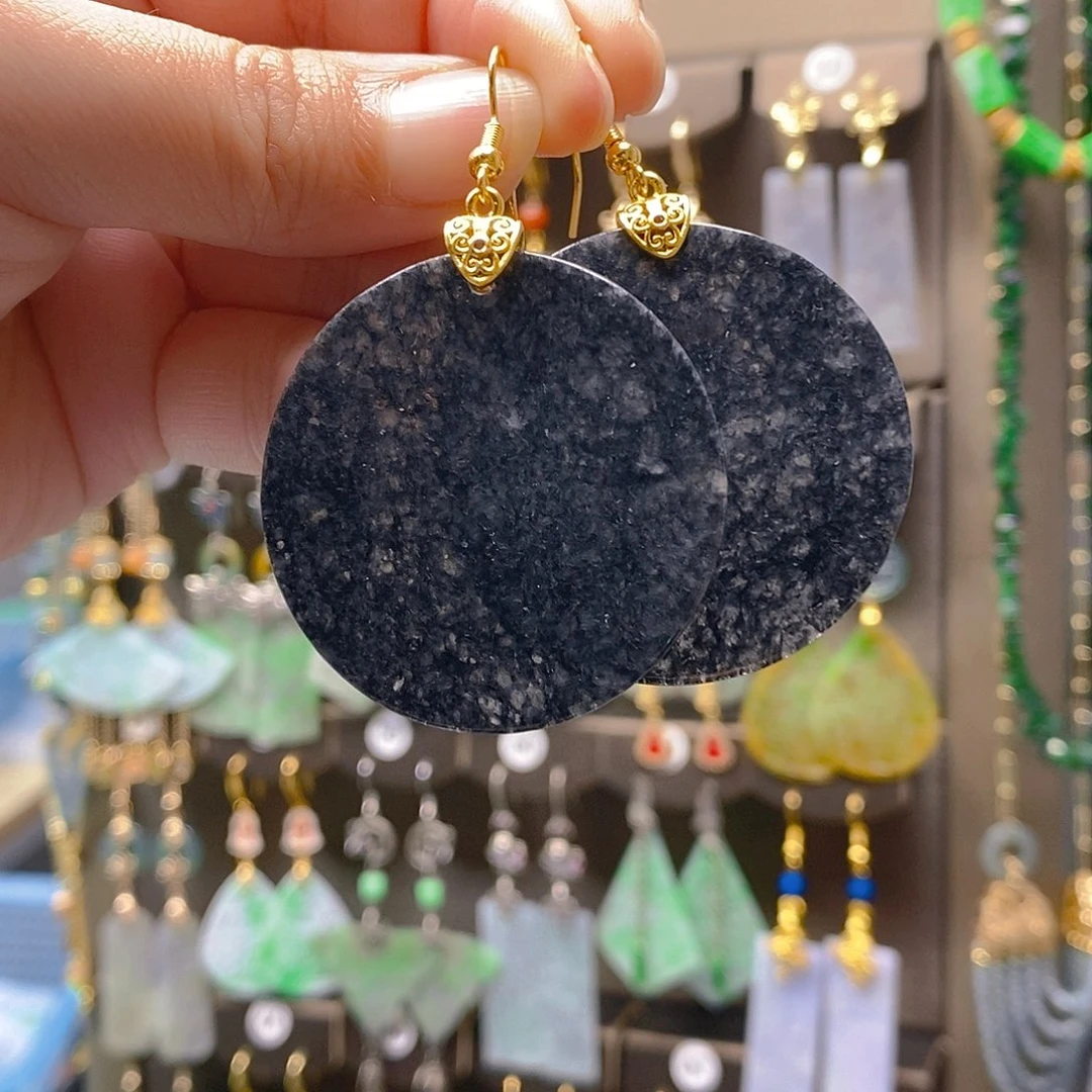 未镶嵌翡翠耳饰翡翠