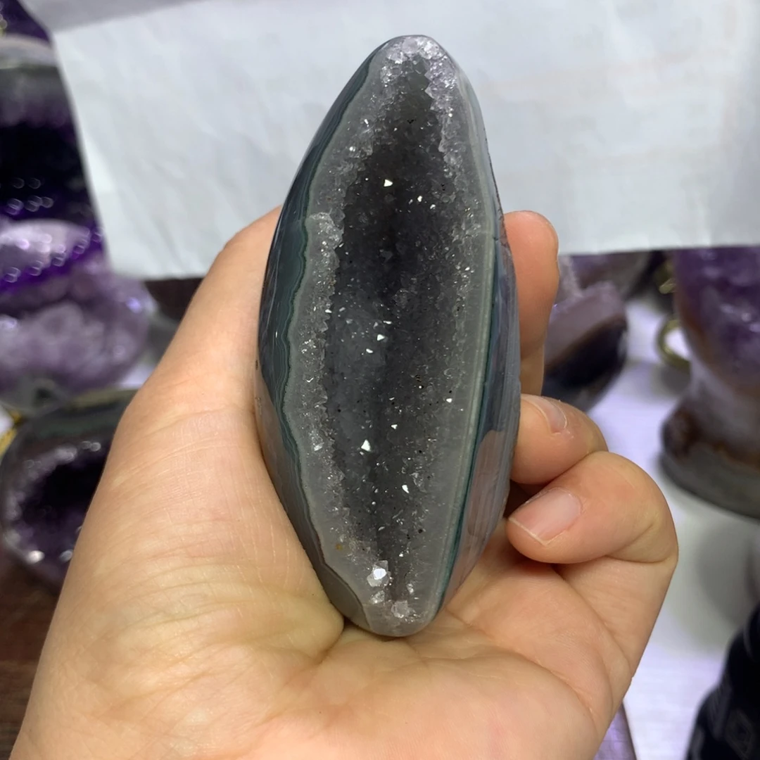 紫晶摆件未镶嵌水晶