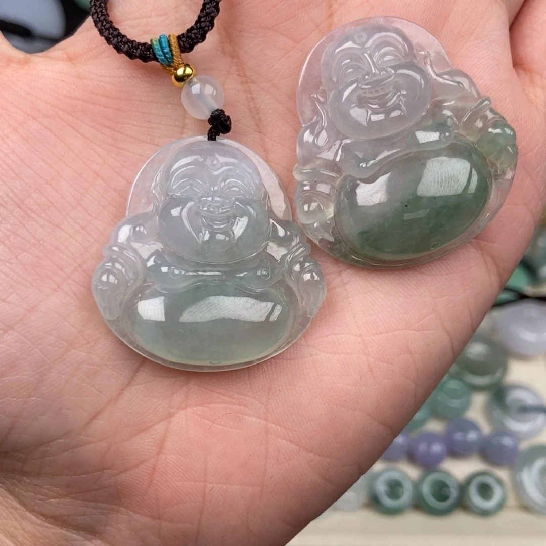 翡翠未镶嵌颈饰佛公 二选一