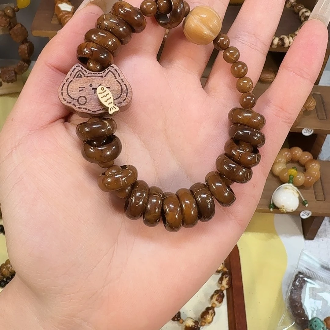 星月菩提吊坠紫金鼠甜甜圈小猫吃鱼