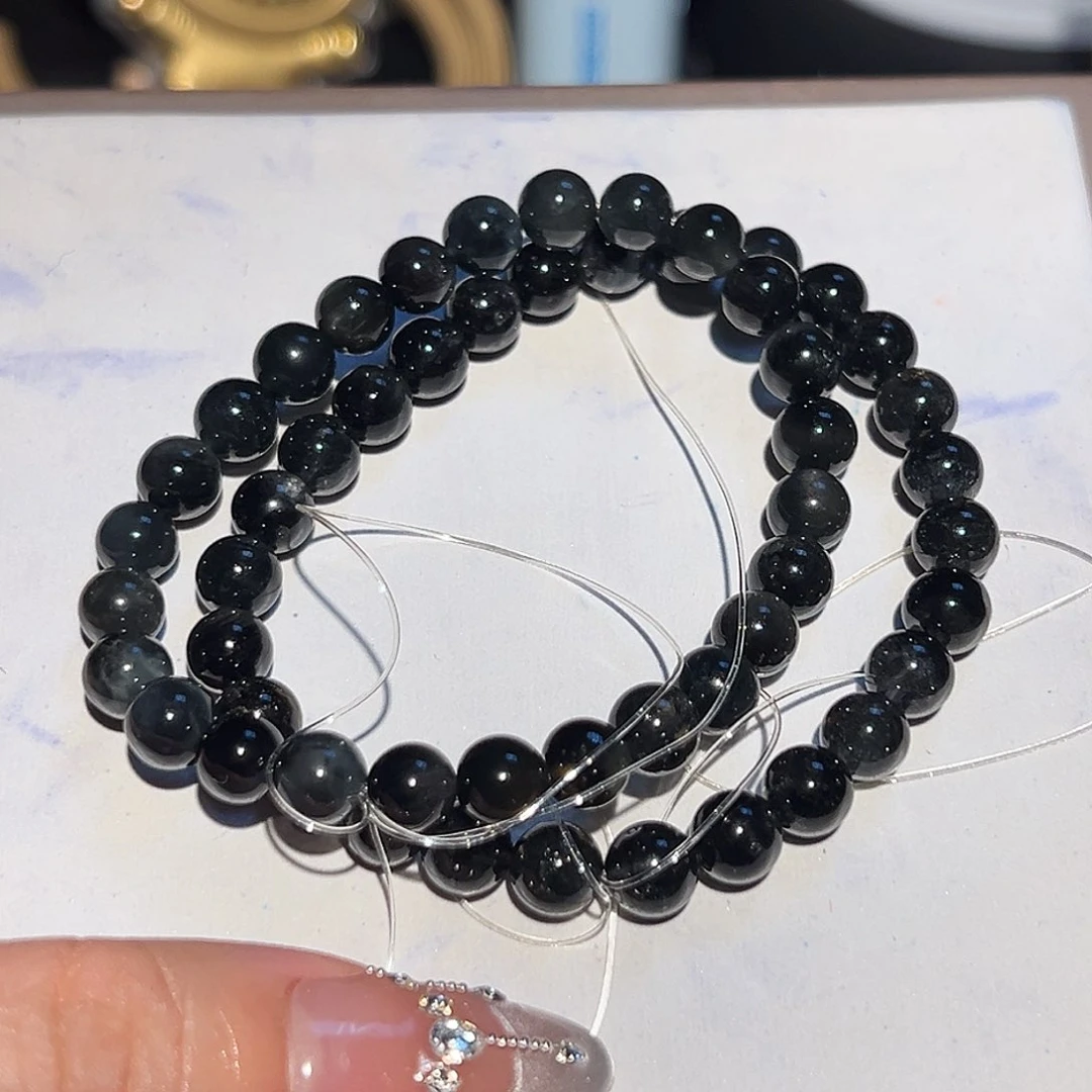 水晶手链未镶嵌黑兔毛单圈多样性发其一