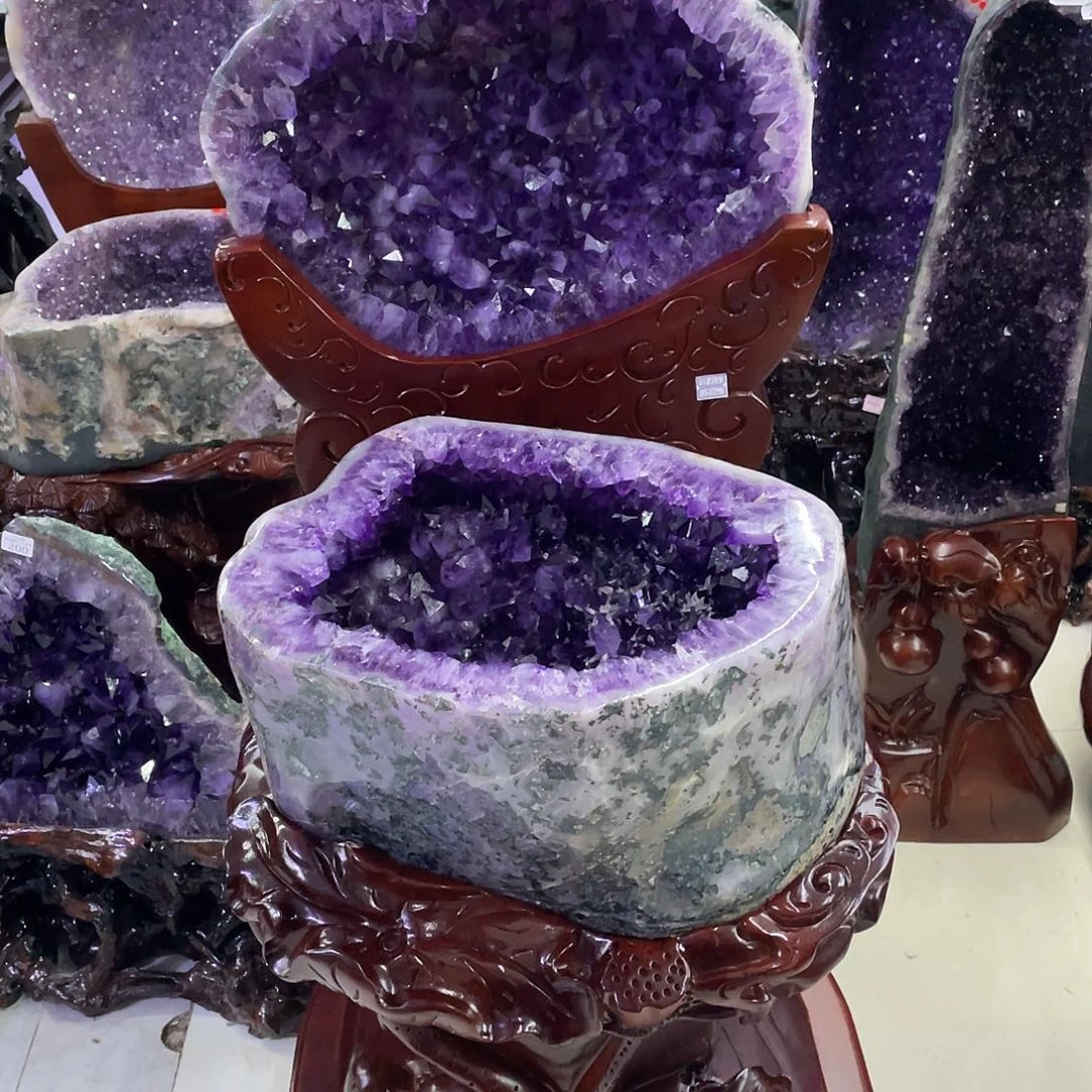 紫晶大型摆件（非配饰）未镶嵌朱