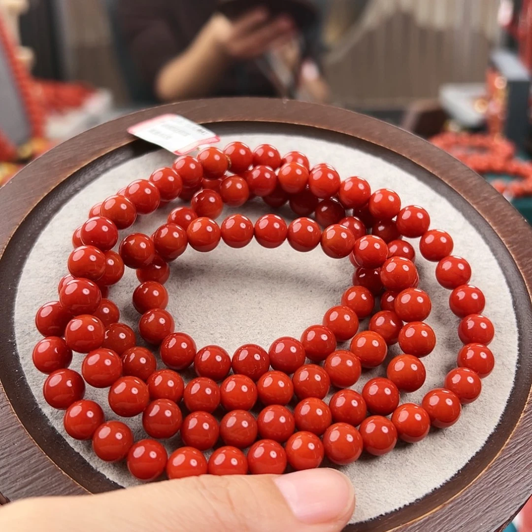 南红玛瑙手串未镶嵌