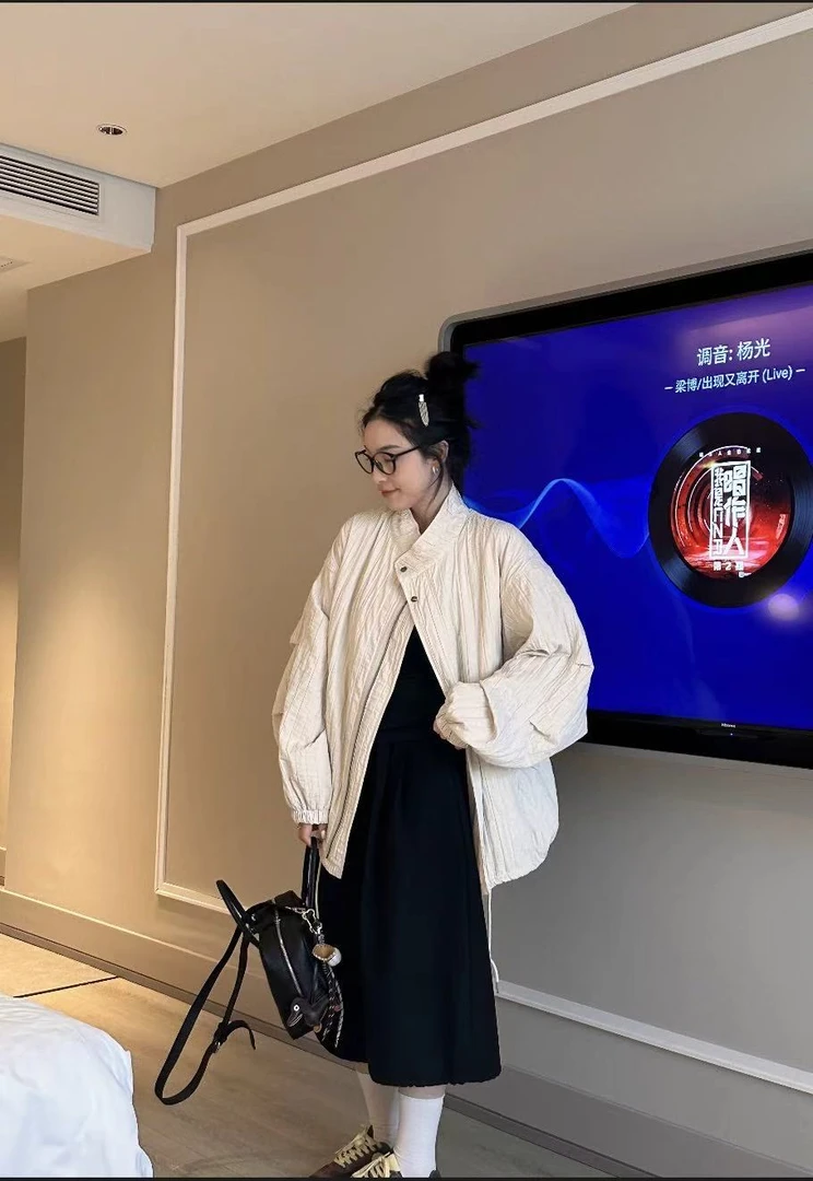 9912【PINGJIE】2025款棉外套时尚休闲潮流舒适百搭洋气外套