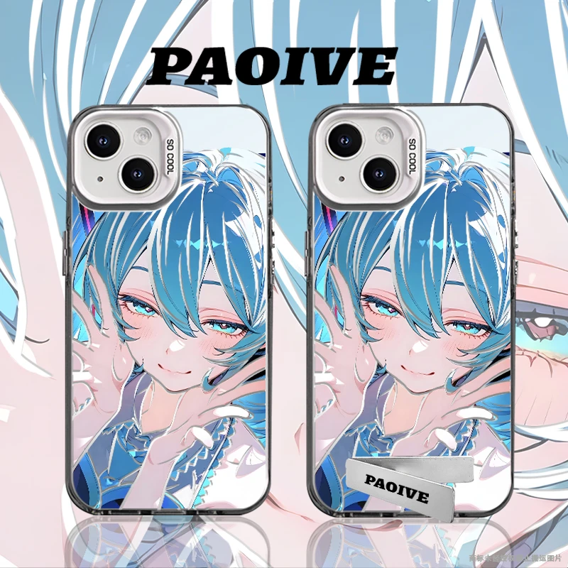 初音未来适用于创意小众苹果16华为一加oppo小米手机防摔壳Paoive