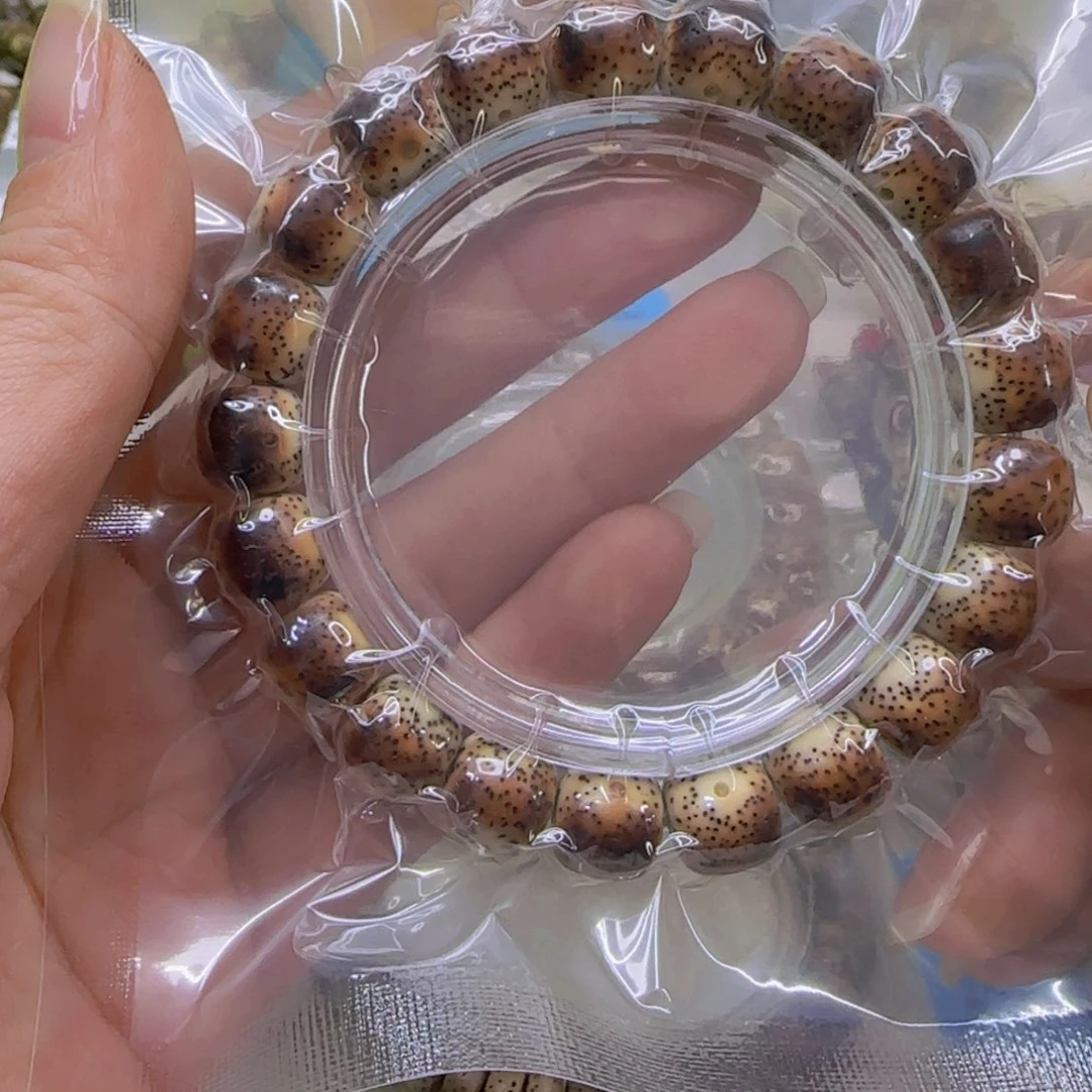 星月菩提手串麦**爱96高端火烧云星月菩提1.1桶单圈