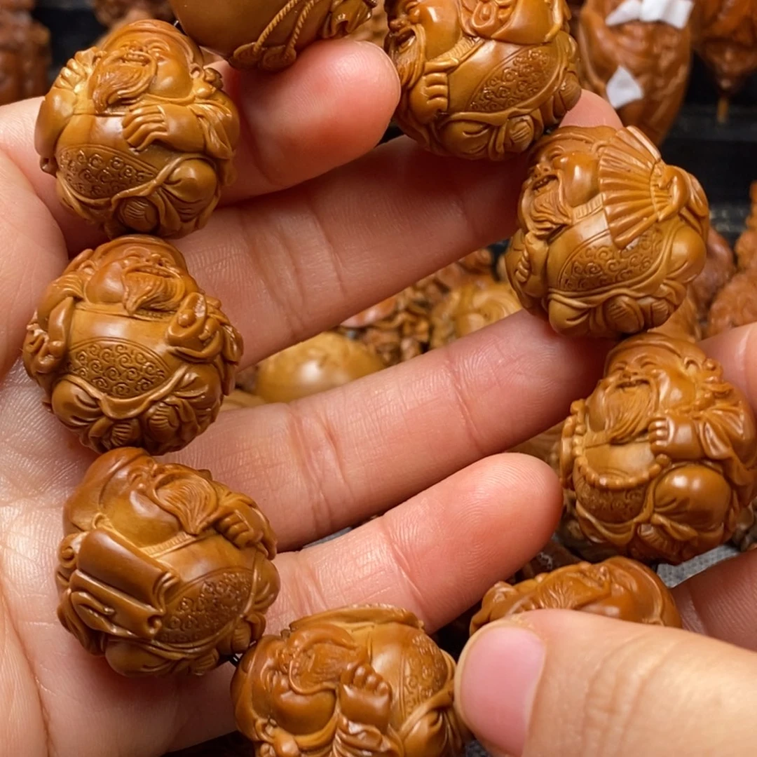 橄榄核手串/手链2.5土豪款 短圆八大财神手串 不接定制