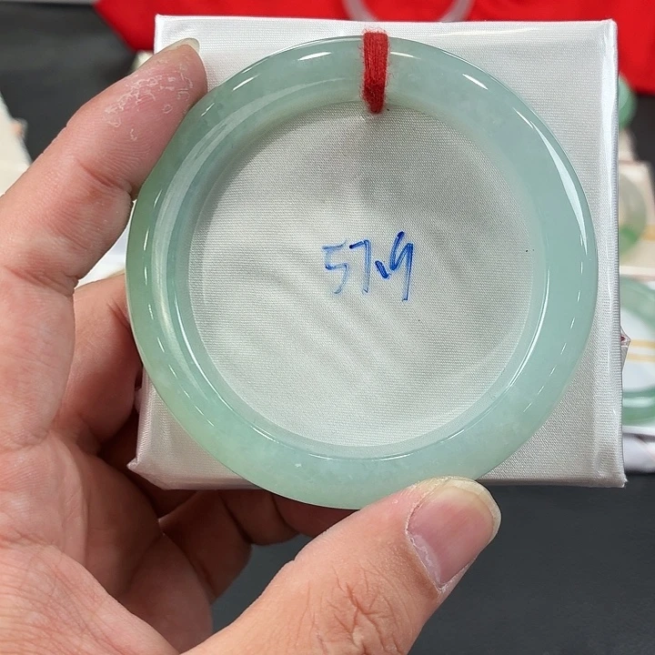 翡翠未镶嵌手镯天然翡翠手镯48号