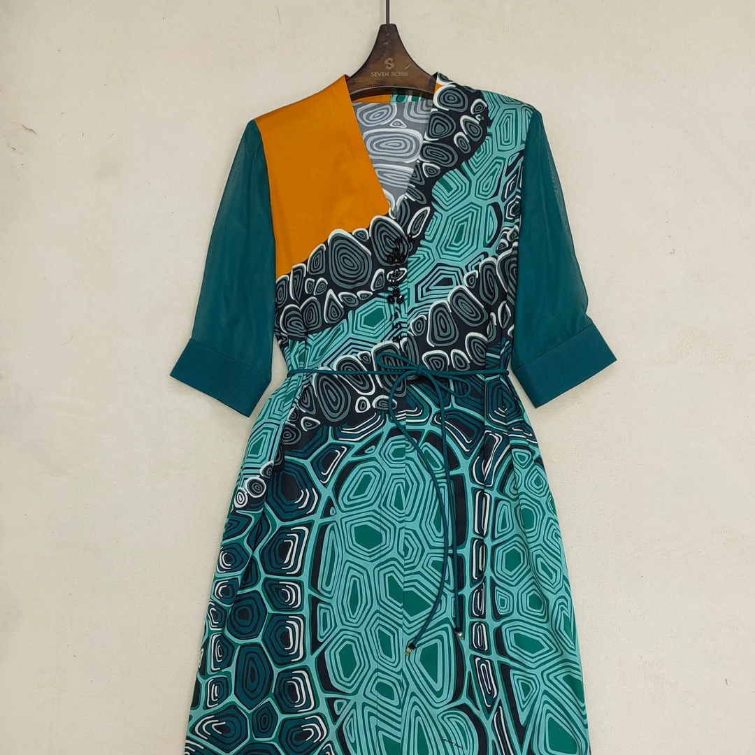 【七景超级太太】显瘦气质轻奢时尚连衣裙SL23213