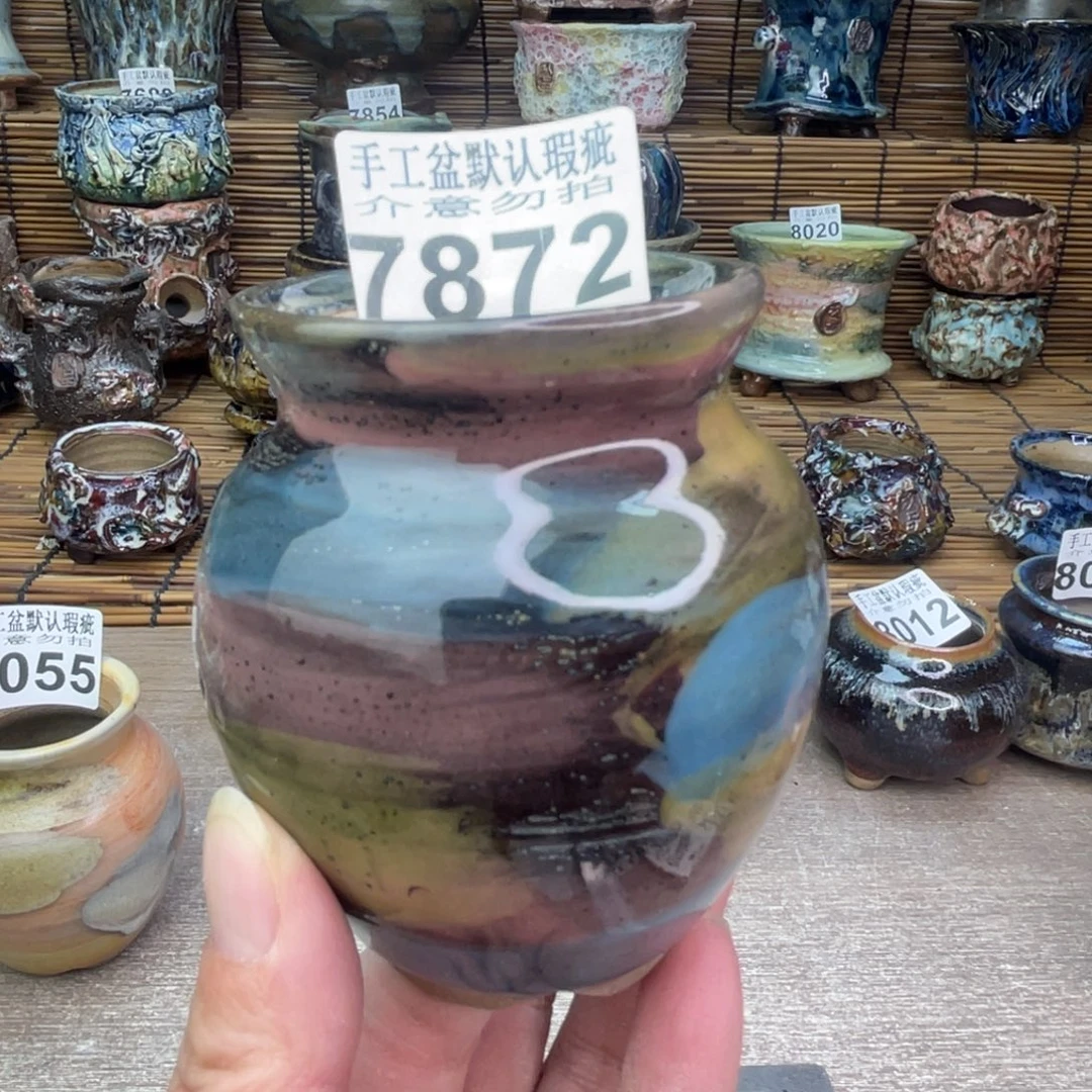 手工花盆默认瑕疵完美者勿拍