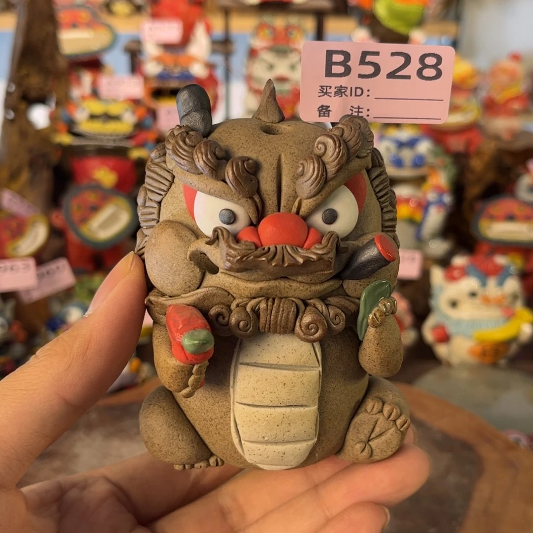 泥塑纯手工茶宠摆件