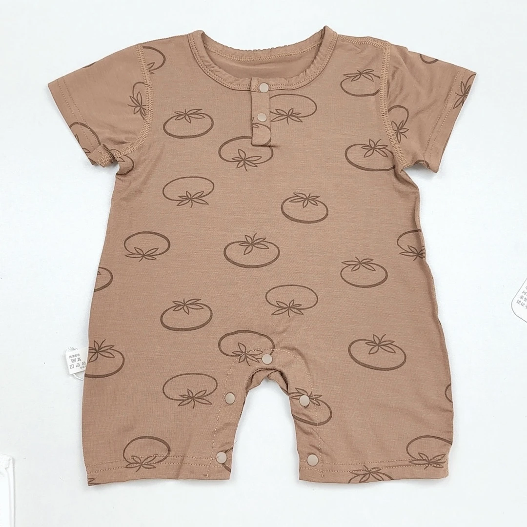 冰多啦婴幼儿连身衣宝宝短爬哈衣夏季薄款无骨 夏