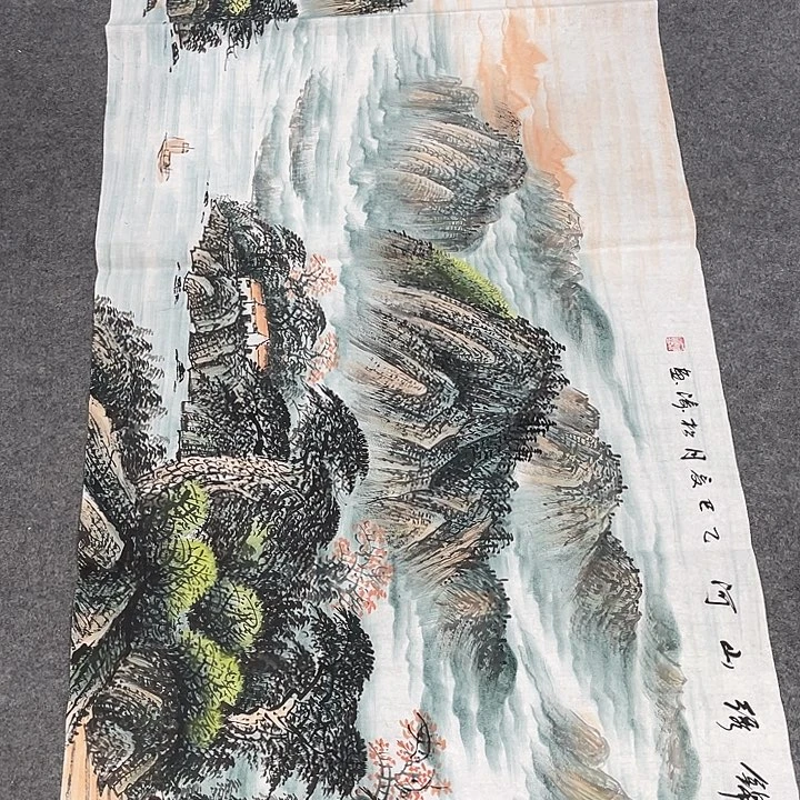 国画今天上午国画作品展示