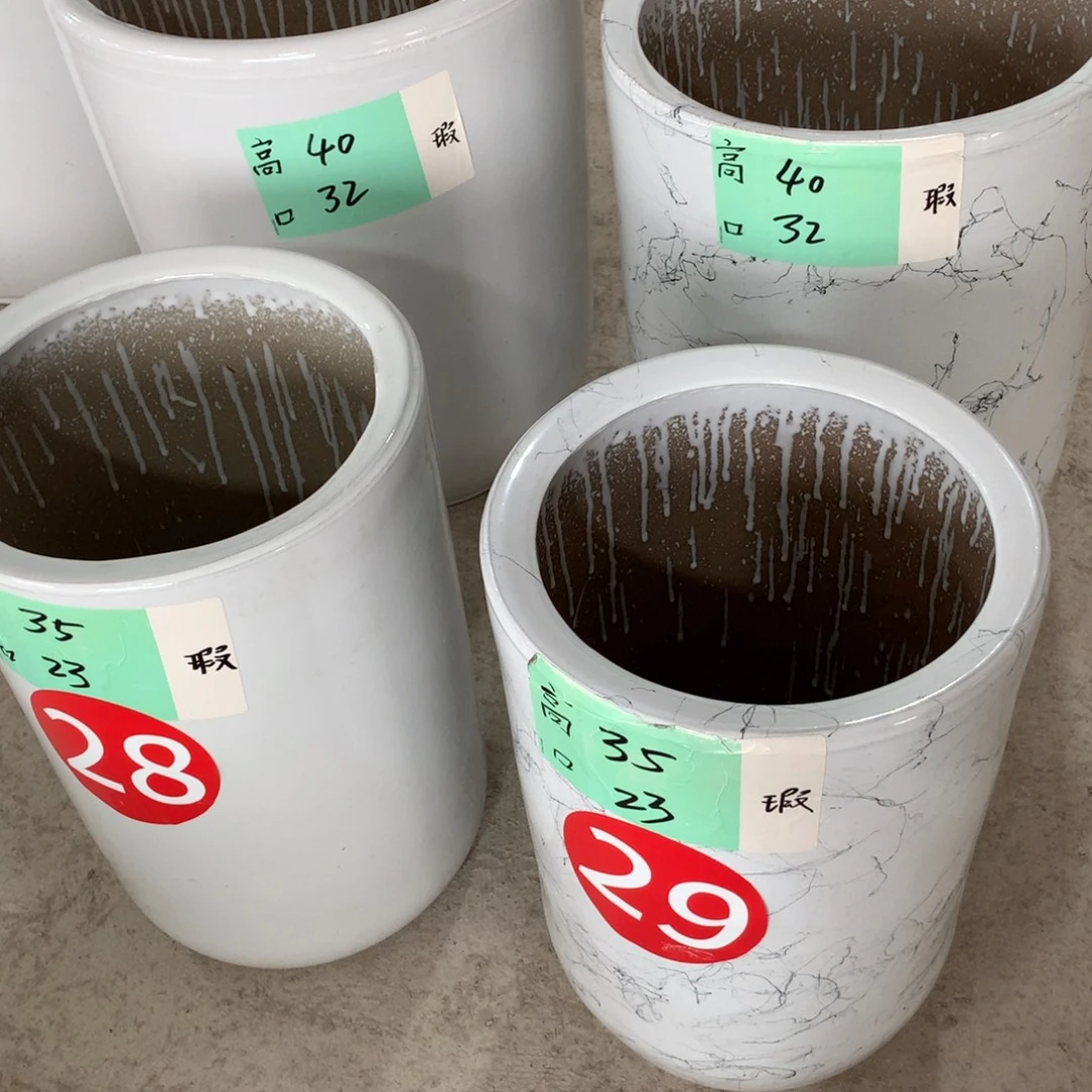 微瑕高温陶瓷花盆