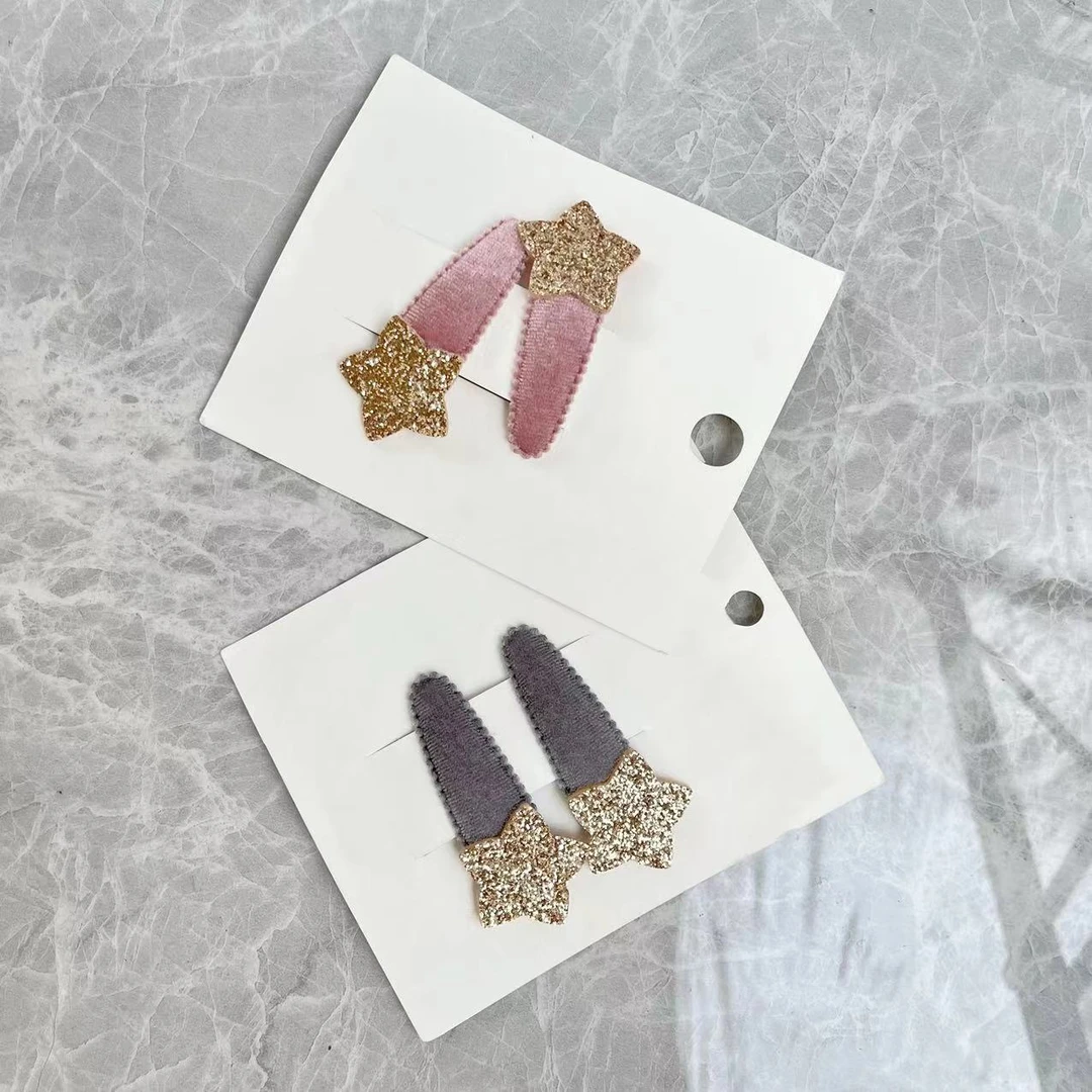 【金樱桃Golden cherry】女童星星亮晶晶时尚洋气百搭卡爱发夹