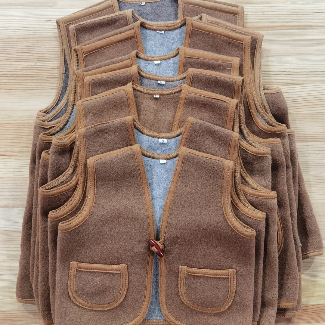 蒙古儿童驼绒马甲