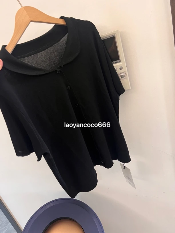 娃娃领针织短袖【8190】