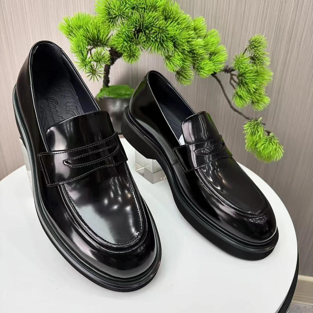 【2473】春秋新款 “高奢订制”男士开边珠皮鞋舒适商务防滑大底