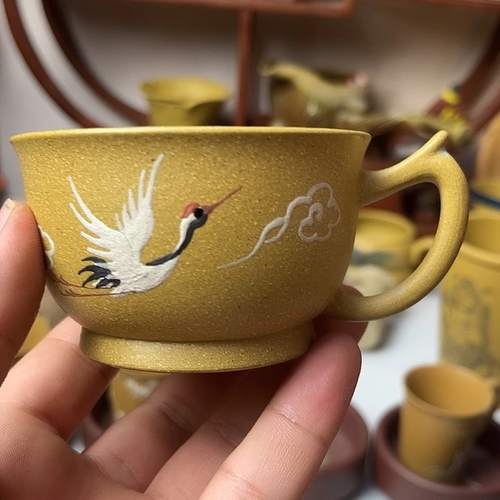 紫砂茶杯文淘紫砂主人杯高端茶器