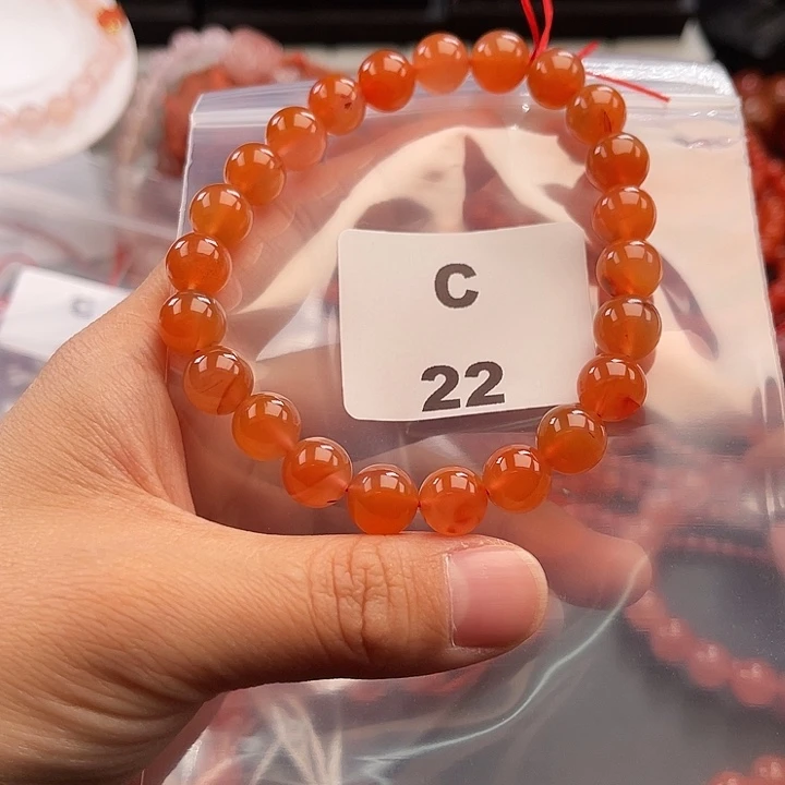 南红玛瑙未镶嵌多样性发货默认微瑕称重9mm