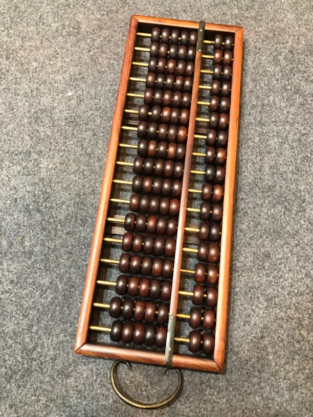 木艺算盘46x17cm左右带挂钩/8868