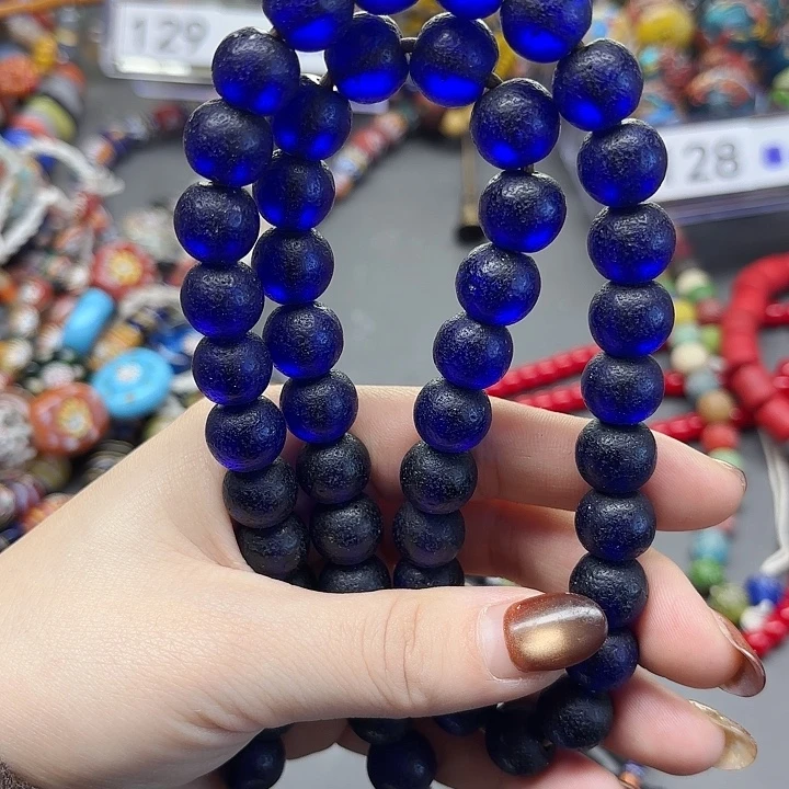 琉璃颈饰琉璃琉璃尼泊尔老珠子卡12