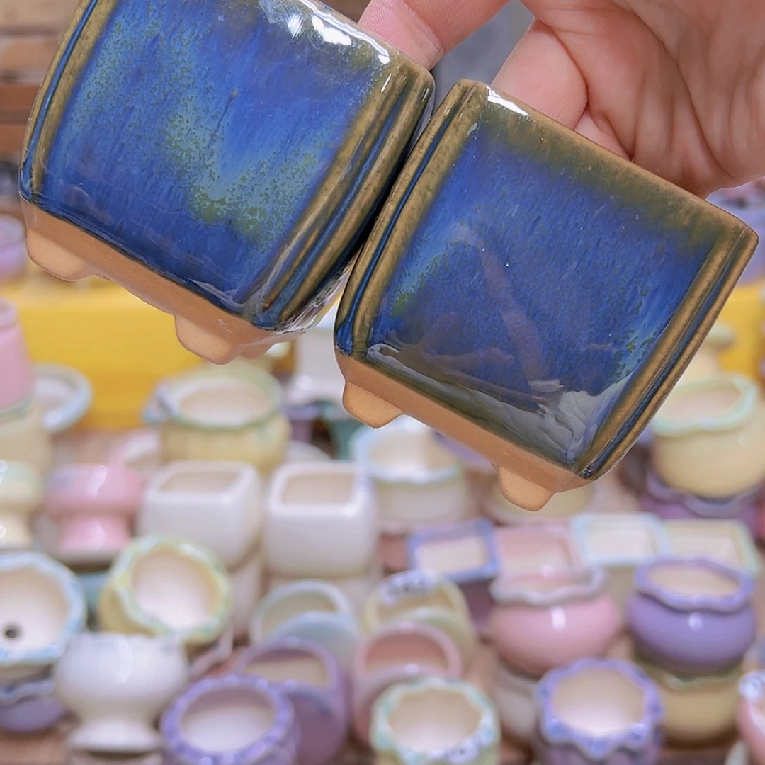 红陶陶瓷花盆当场满12包邮