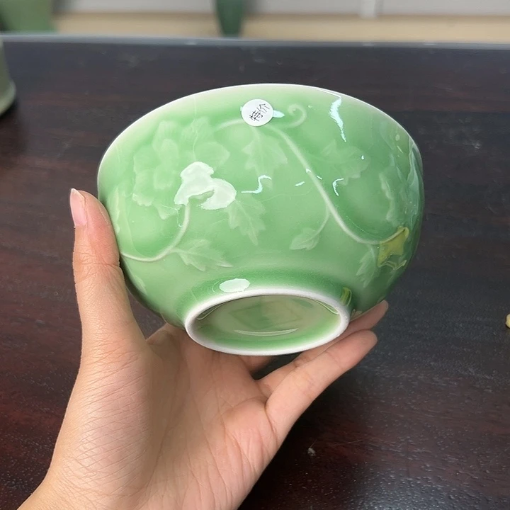 龙泉云间青瓷小米茶器